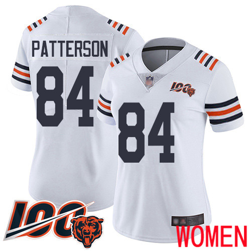 Chicago Bears Limited White Women Cordarrelle Patterson Jersey NFL Football #84 100th Season->chicago bears->NFL Jersey